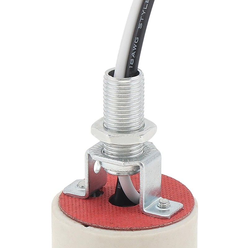 RTNLIT Ceramic E26 Light Socket, Standard Medium Base Screw Socket,