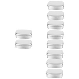 Ipetboom 5sets Mini Tin Case Portable Aluminum Soap Storage Box Travel Bar Soap Case Small Metal Tin for Cosmetics Jewelry Candies 2pcs*5