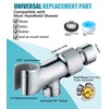 All Metal Handheld Shower Head Holders, 1/2" Shower Hose Holder