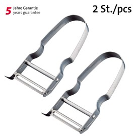 Westmark Vegetable and Asparagus Peeler, Set of 2, U Peeler, Verdura, Monopol Edition, Stainless Steel, Silver, 609133E3