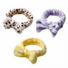 Ribbon Microfiber Facial Headband / Shower Hairband Random 3ea