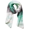 Cecil Women's Striped Scarf, Aventurine Green