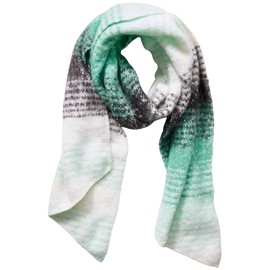 Cecil Women's Striped Scarf, Aventurine Green