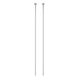QUARKZMAN Pack of 2 Straight Ejector Pins Pin Punches 3/32 Inch Diameter 250 mm (10 Inch) Long SKD61 Round Punch Pins Steel Punch for Die Creation Mechanical Maintenance Mould Making