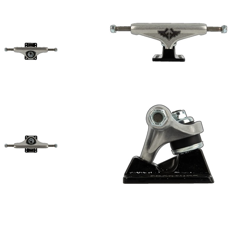 Fracture Wings V2 Skateboard Trucks - Black/Raw