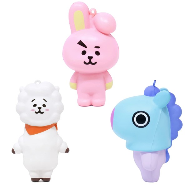 Hamee 2020 Authentic BT21 Characters Collectible Squishy Ball Chain for