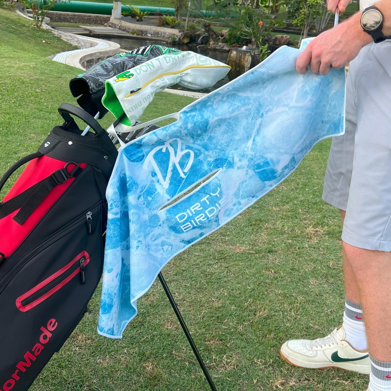 Dirty Birdie Golf | Premium Large Microfiber Golf Towel |