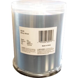 MediaPro Blank CD - Professional Grade Shiny Silver Thermal Lacquer CD-R - 100 Pack (Spindle Packaging)