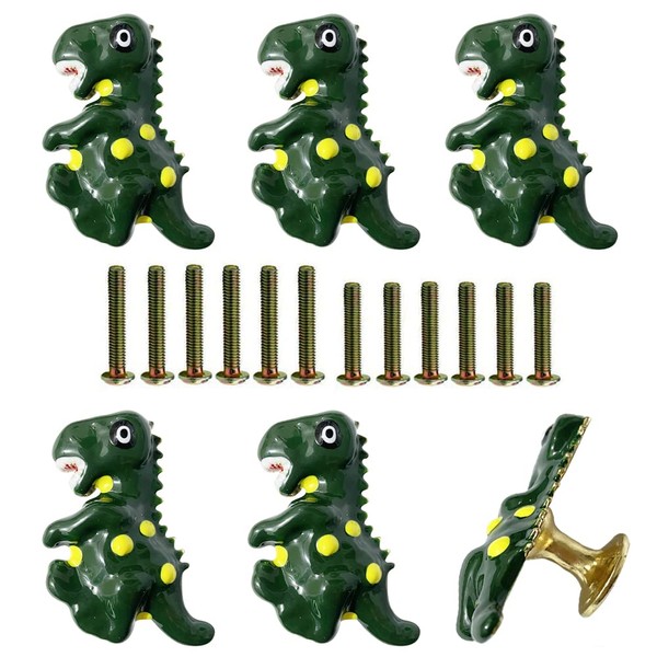 6 Pcs Dresser Knobs Animal Knobs Kids Dresser Handle Dresser