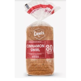 LEWIS CINNAMON SWIRL BREAD 1 LB