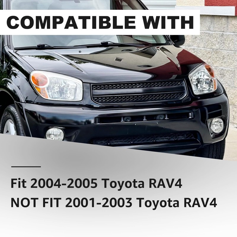 Headlights Assembly Compatible With 2004 2005 Toyota RAV4 Replacement Headlamp,