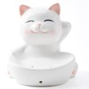 Ceramic Cat Soap Dish - Cute White Cat Soap Box