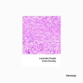 Hemway Premium Ultra Sparkle Glitter Multi Purpose Metallic Flake for Arts Crafts Nails Cosmetics Resin Festival Face Hair - Lavender Purple - Extra Chunky (1/24" 0.040" 1mm) 100g / 3.5oz