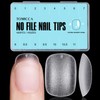 TOMICCA Extra Short Oval Nail Tips - 450Pcs Acrylic Nail