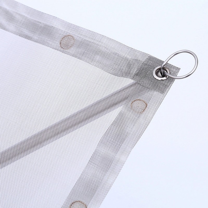 Portable Fire Pit Foldable Stainless Steel Mesh Fireplace with Carry