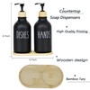 ZYGNHMO Bathroom Soap Dispenser Set, 16 oz Hand and Dish