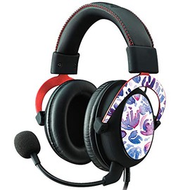 MightySkins Skin Compatible with Kingston HyperX Cloud II Gaming Headset - Blue Petals | Protective, Durable, and Unique Vinyl Decal wrap Cover | Easy to Apply, Remove | Made in The USA