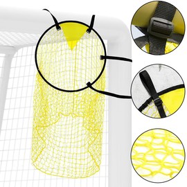 2 Pack Top Bins Football Targets Goal Net - 45cm/60cm Soccer Training Equipment for Shooting Accuracy, Football Rebounder Net with Durable Design for Kids and Adults