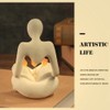 Daiilg Abstract Figure Tulip Night Light Sculpture Resin Statue Bookshelf