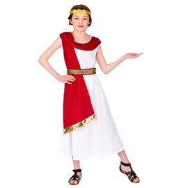 Wicked Costumes Girls Roman Princess Fancy Dress Costume - Large (8-10 Years)
