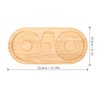 Salt Rimmer Pine Wood Sugar Rimmer Waterproof Holder Bar Tool