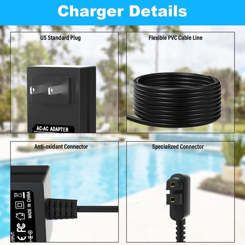 12.6V Charger for Aiper Cordless Pool Cleaner Compatible with Aiper