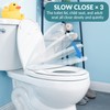 Round Toilet Seat with Built-In Toddler Training Seat