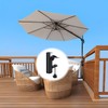 Parasol Holder, Balcony Railing, Adjustable, Parasol Stand, Parasol Holder, Balcony