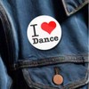 5 Pack - I "Heart" Love Dance Pinback Button Badges