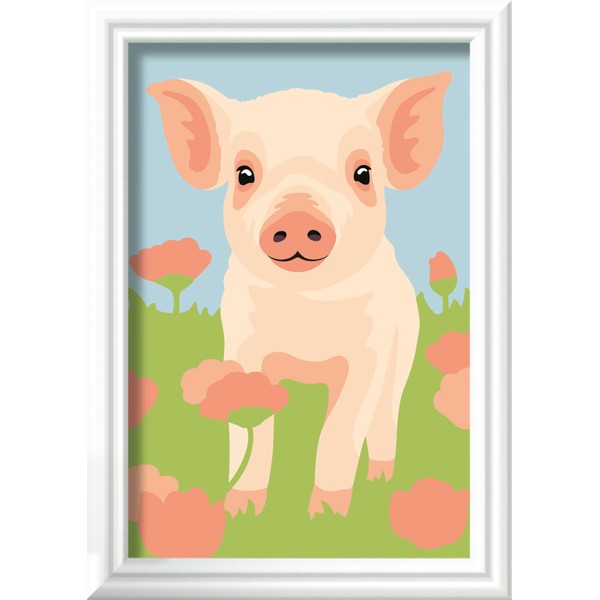Ravensburger CreArt 23989 Painting by Numbers Cute House Pig from
