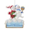 Kurt Adler Resin Hanukkah Snowman Ornament 4" Standard