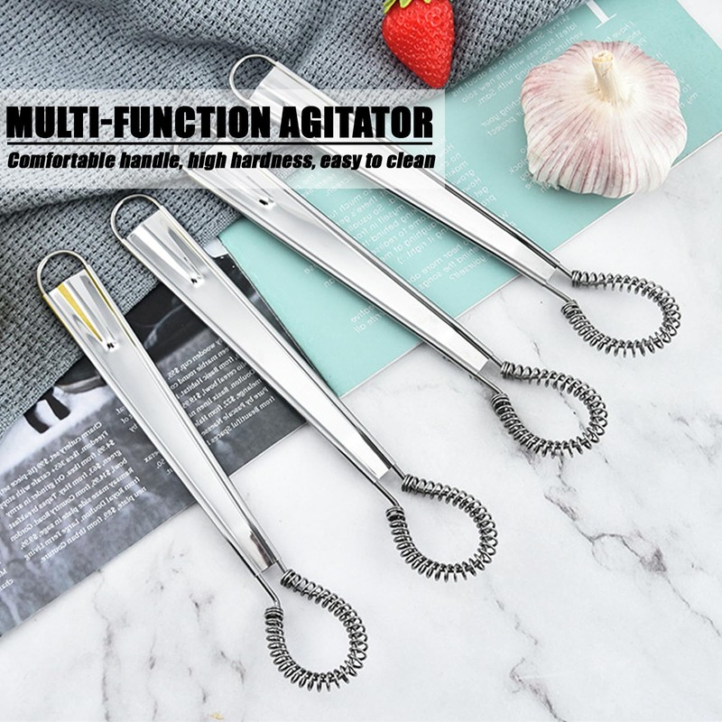 4Pcs Stainless Steel Mini Whisks Small Whisks for Cooking Small