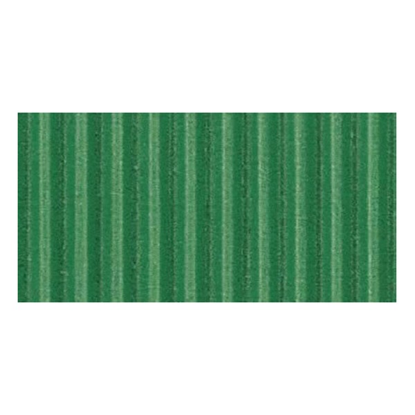 Corobuff Corrugated Paper, Emerald, 48" x 25', 1 Roll