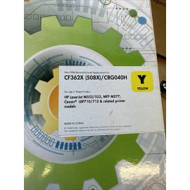 premium toner cartridge Use in HP LaserJet MFP M577Z M552/553 CF362X 508x Yellow Toner Cartridge