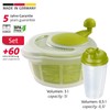 Westmark Salad set: 1 salad spinner, 5 litres + 1