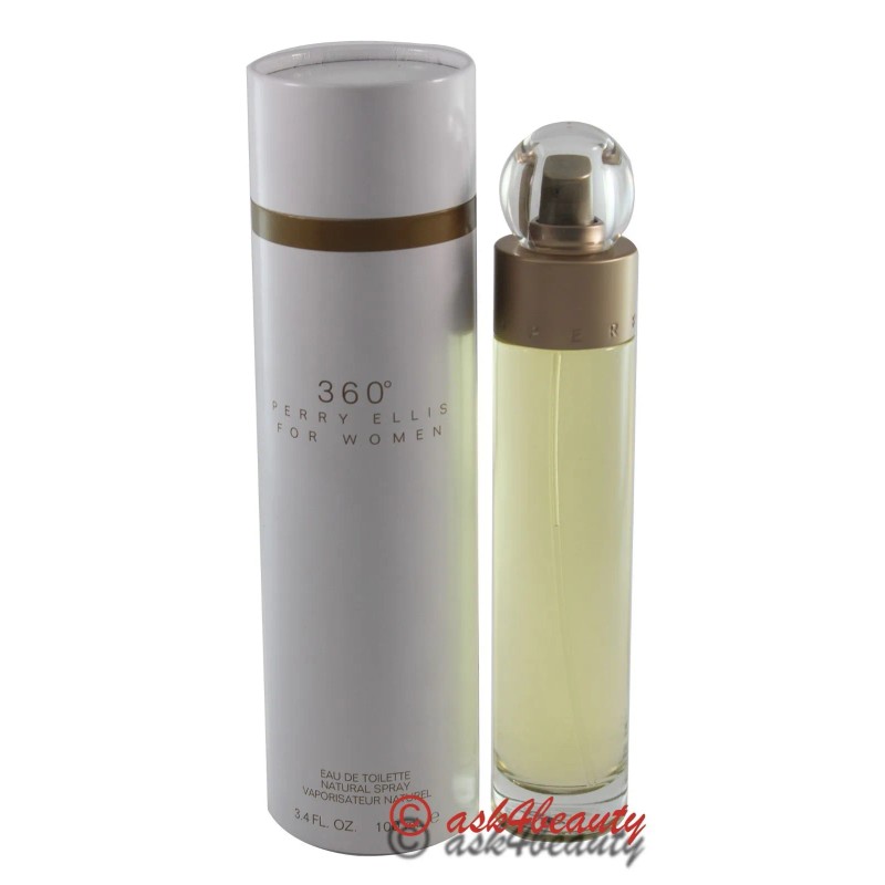 Perry Ellis 360 By Perry Ellis 3.4oz/100ml Edt Spray For