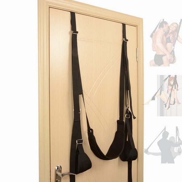 Hanging Door Swing with Seat and Foot Rest Happy Decompression Sports Equipment