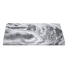 BOXIMIAO Tablecloth with Elastic Edge White Grey Marble Texture Rectangle