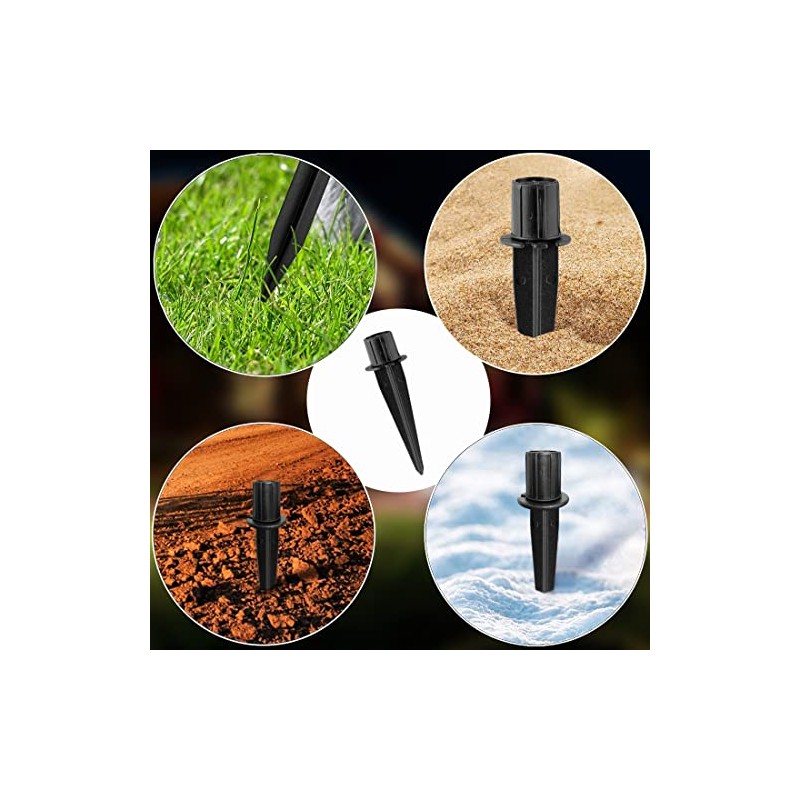 Metal Stakes Solar Lights Replacement Spike - Outdoor Ground Stake