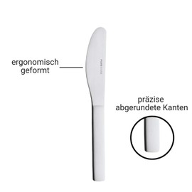 Puresigns One Mini Children's Cutlery Set Stainless Steel Matt Silver 4-Piece Set