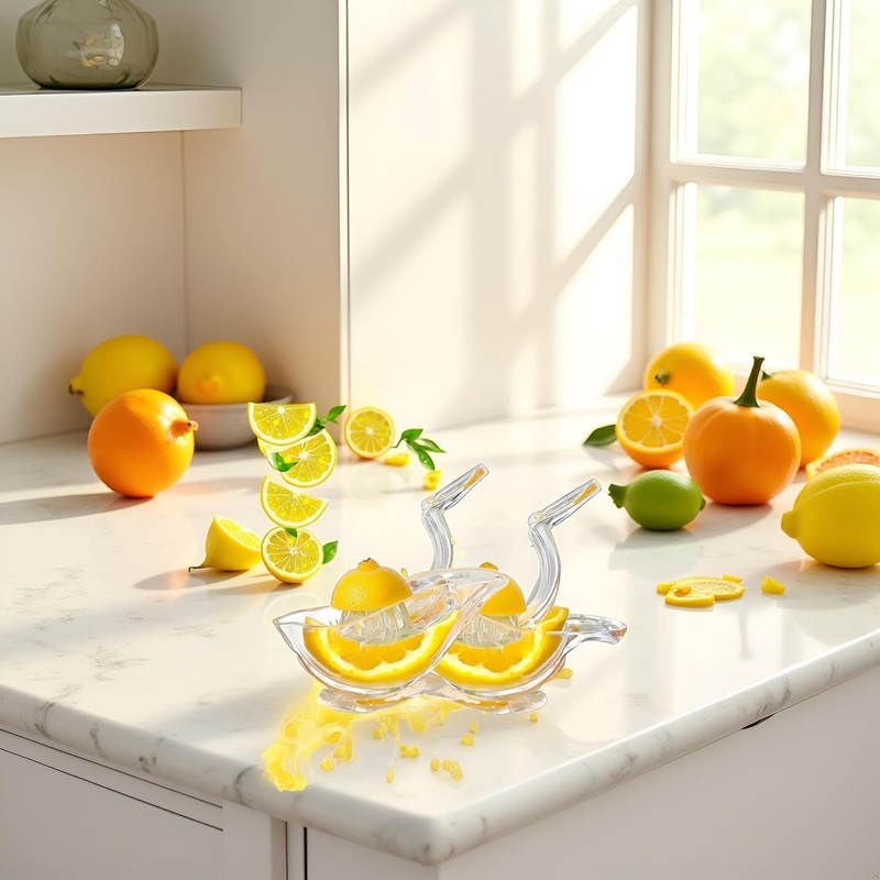 2 Pack Bird shape Lemon Squeezer, Lemon Juicer Acrylic Manual