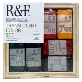 R&F Handmade Paints - Professional Encaustic Paint - Translucent Colors, Set of 6 40ml