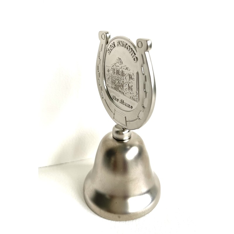 San Antonio Texas Souvenir Dinner Bell - Alamo and River