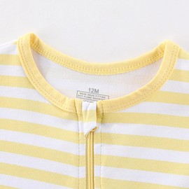 BIGBIGKISS Baby Boy Girl 2 Pack Romper Infant Short Sleeve 2 Way Zipper One Piece Jumpsuits Newborn Clothes 0-24 Months