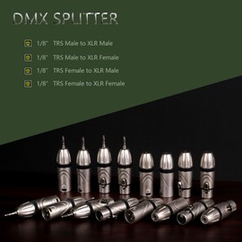 HOZIBING XLR to 3.5mm Mini Jack Male Female 1/8" TRS to XLR Splitter for Speaker Mic Mixer AMP Microphone Adapter (XLR Male to 1/8" TRS Female(D1057))