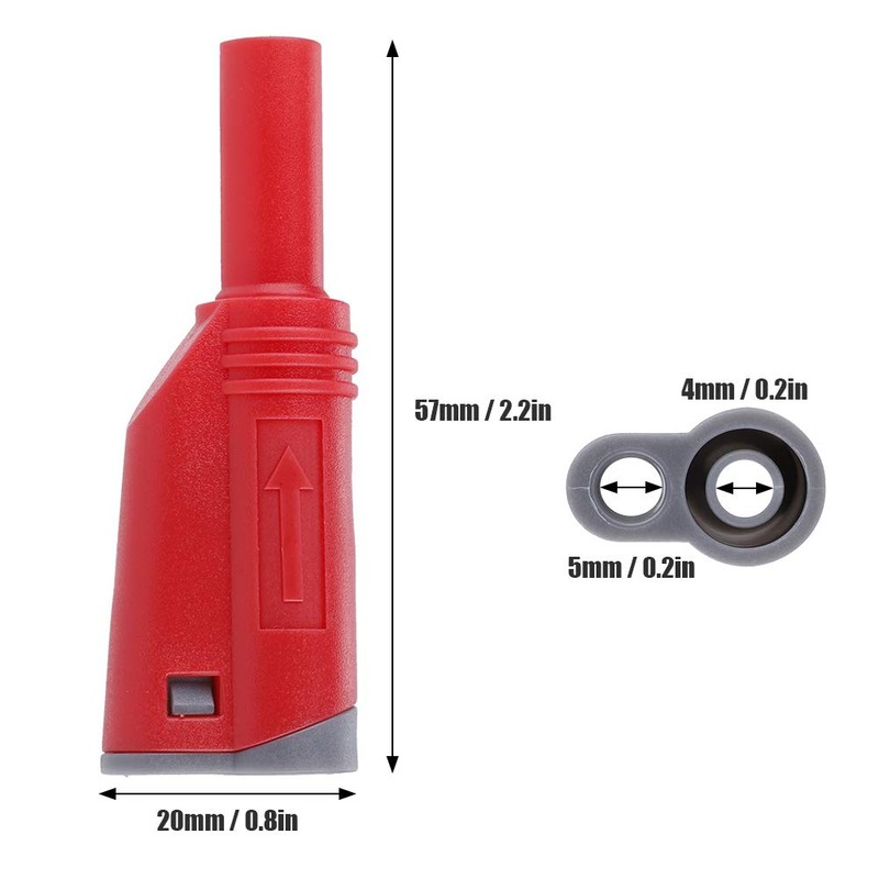 10 Sets Banana Plug Connectors P3005 Banana Plugs Stackable Connectors
