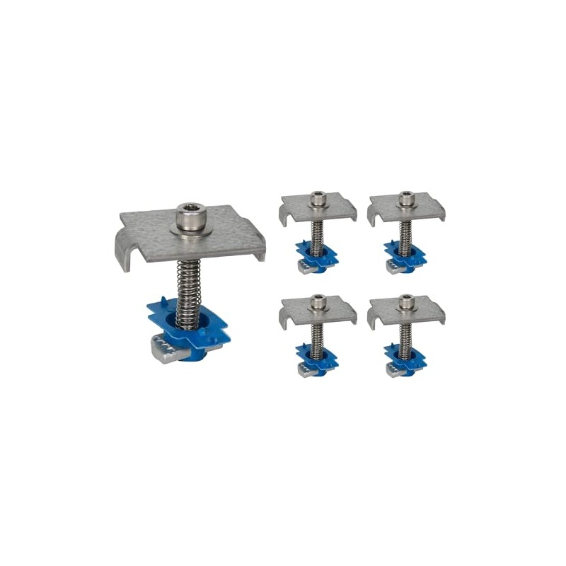 Adamax SPMC158-5PK Solar Panel Mid Clamps for 1-5/8 in. Steel