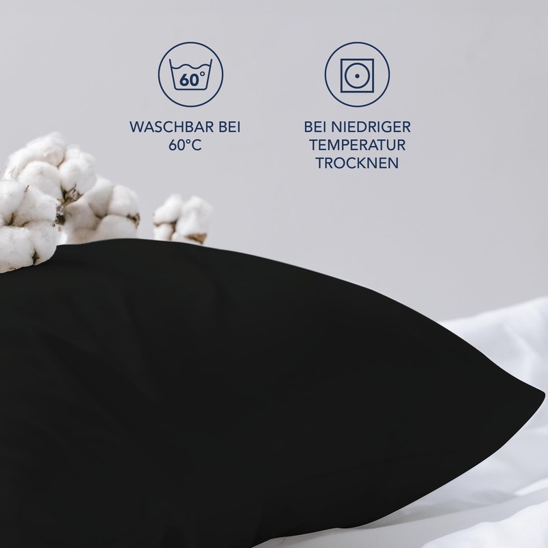 Dreamzie Pillowcases, 40 x 70 cm (Set of 2), 100%