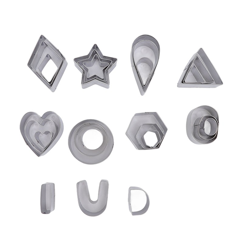 127pcs Polymer Clay Cutters Set Stainless Steel DIY Handcraft Polymer