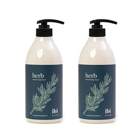 IBI Moisture Hand and Body Lotion For Dry Skin with Herb 25.4 fl oz / 750ml, 2 bottle